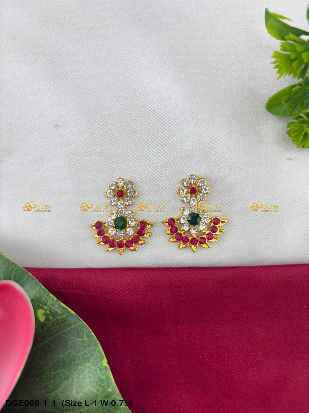 Lakshmi / Amman Karna Pathakam Earrings DGE008 deity earrings image 4