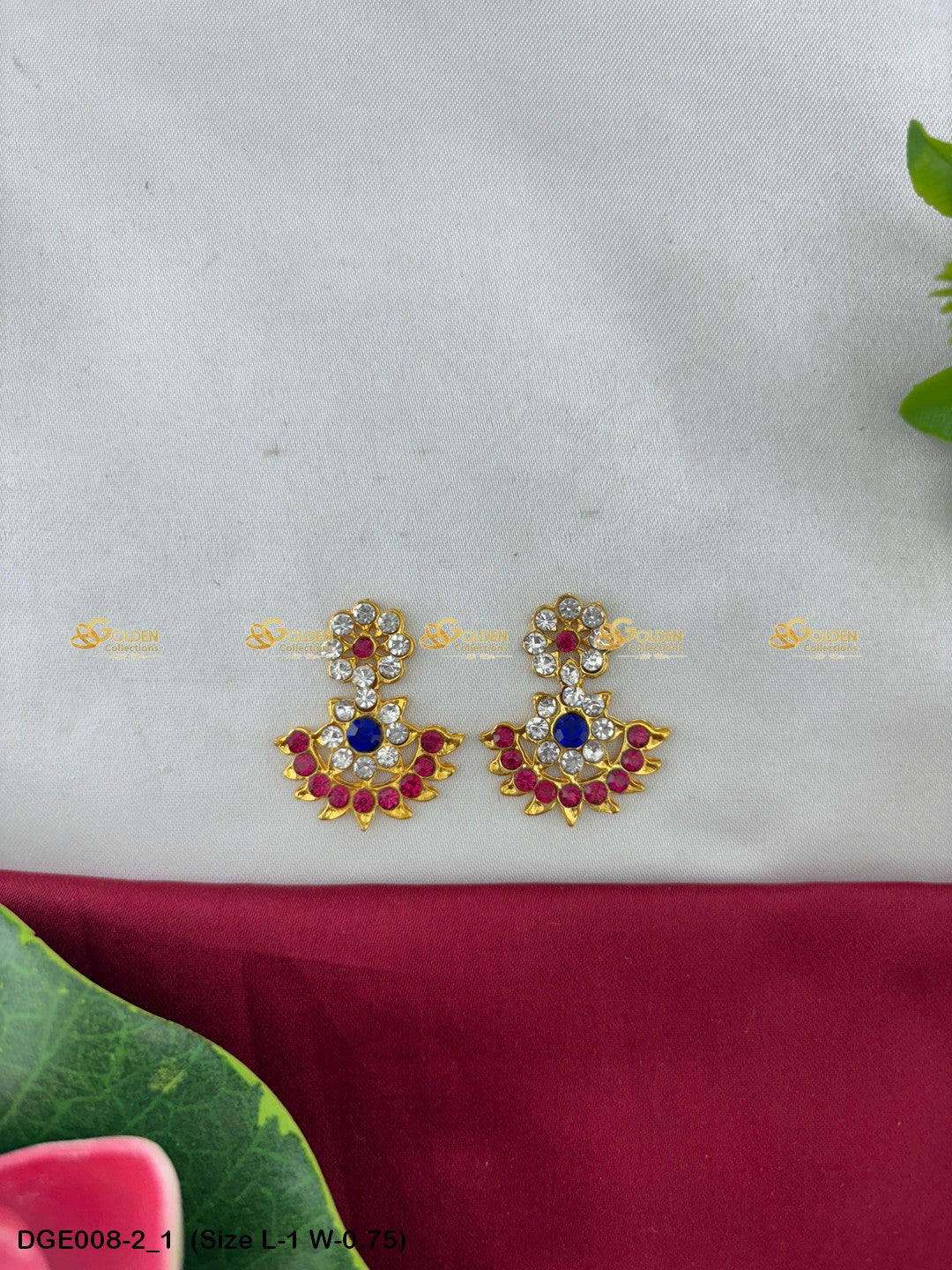 Lakshmi / Amman Karna Pathakam Earrings DGE008 deity earrings image 7