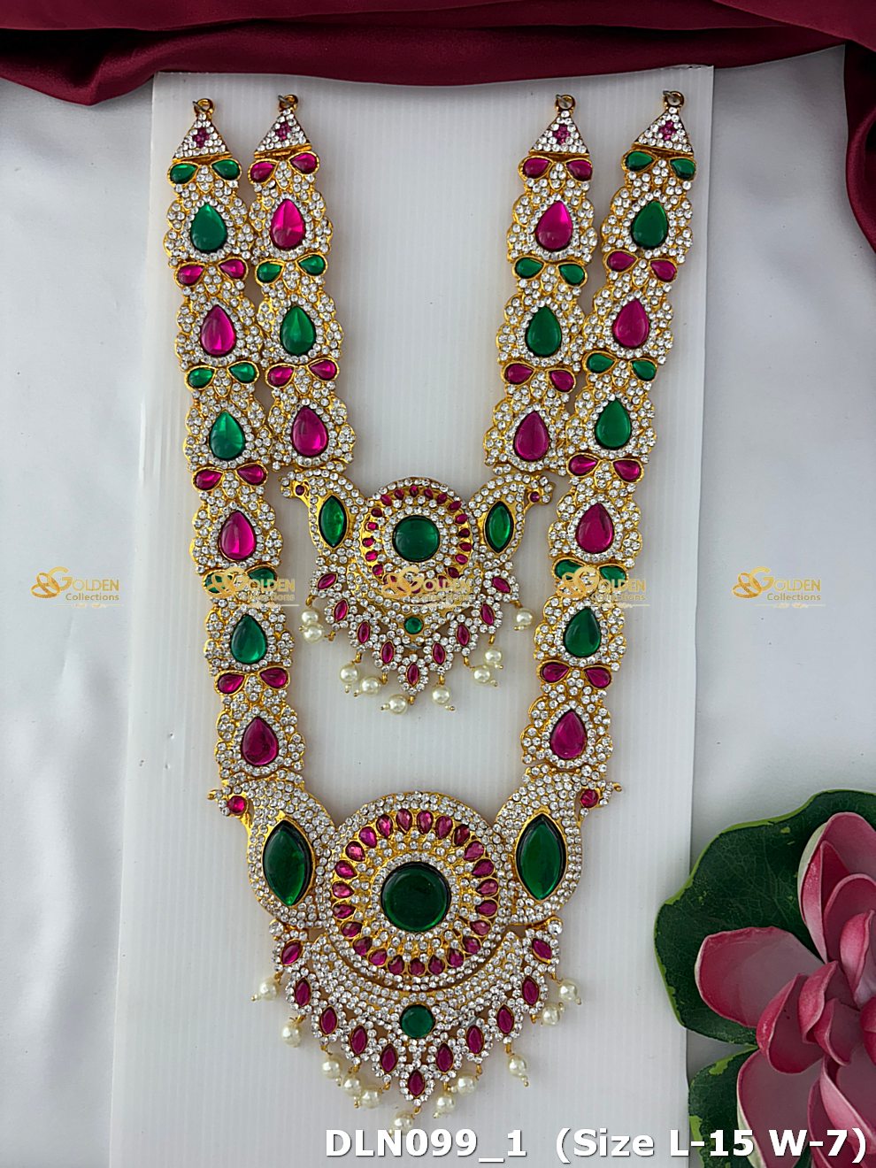 Elegant Temple Deity Necklace Dln 099_1