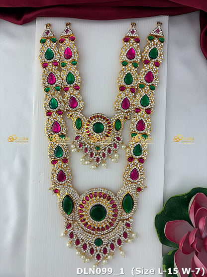 Elegant Temple Deity Necklace Dln 099_1