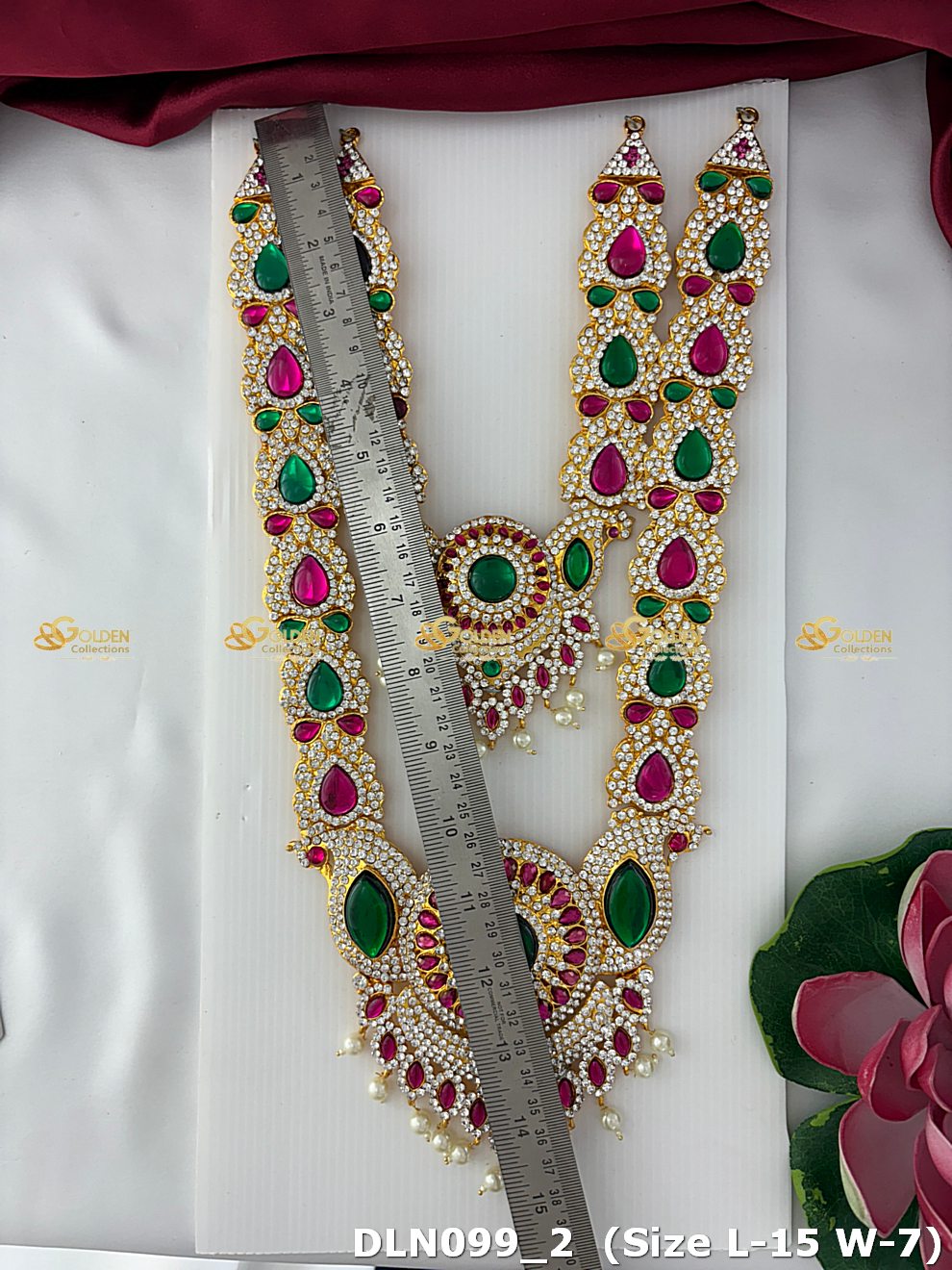 Elegant Temple Deity Necklace Dln 099_3