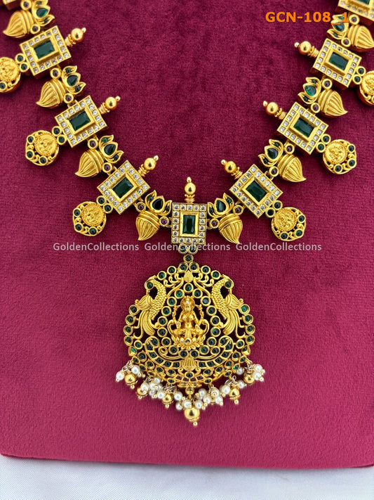 Emarald Kasulaperu Long Necklace Set - GoldenCollections GoldenCollections 2