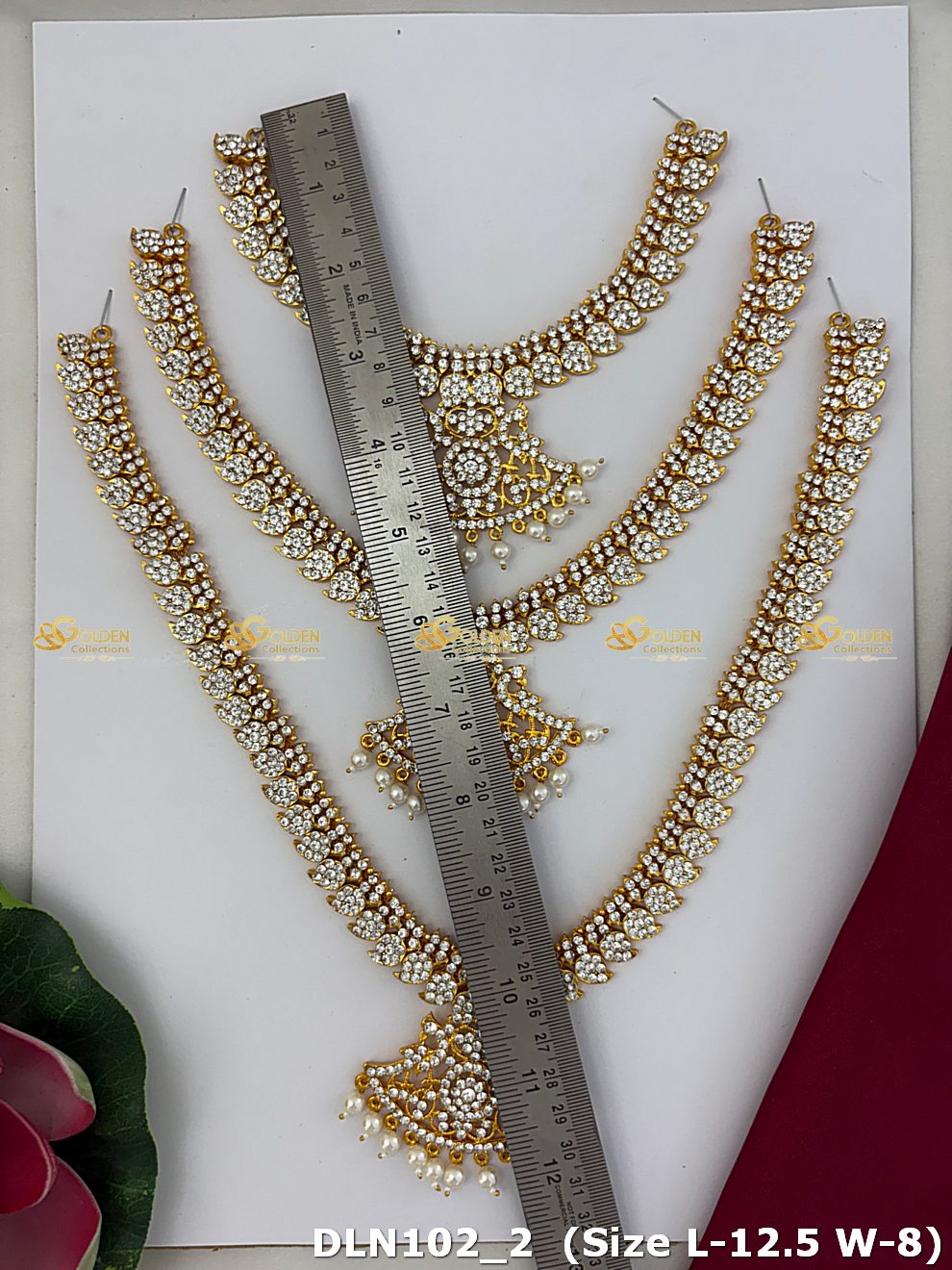 Emerald Elegance Long Harams With Emerald Details Dln 102_2