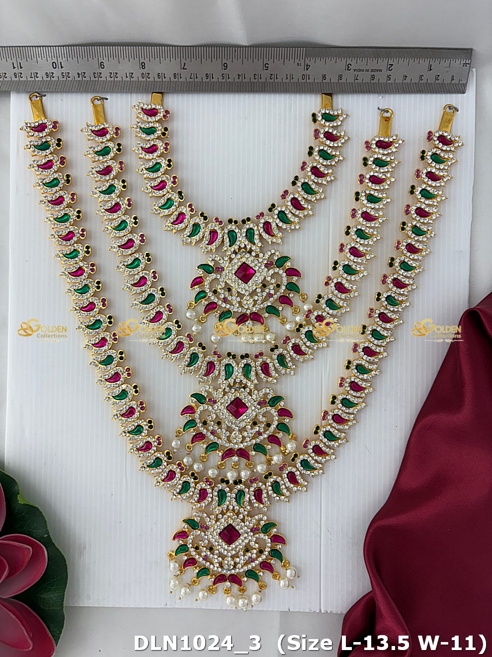 Enchanting Deity Decorative Long Necklace Goldencollections_3