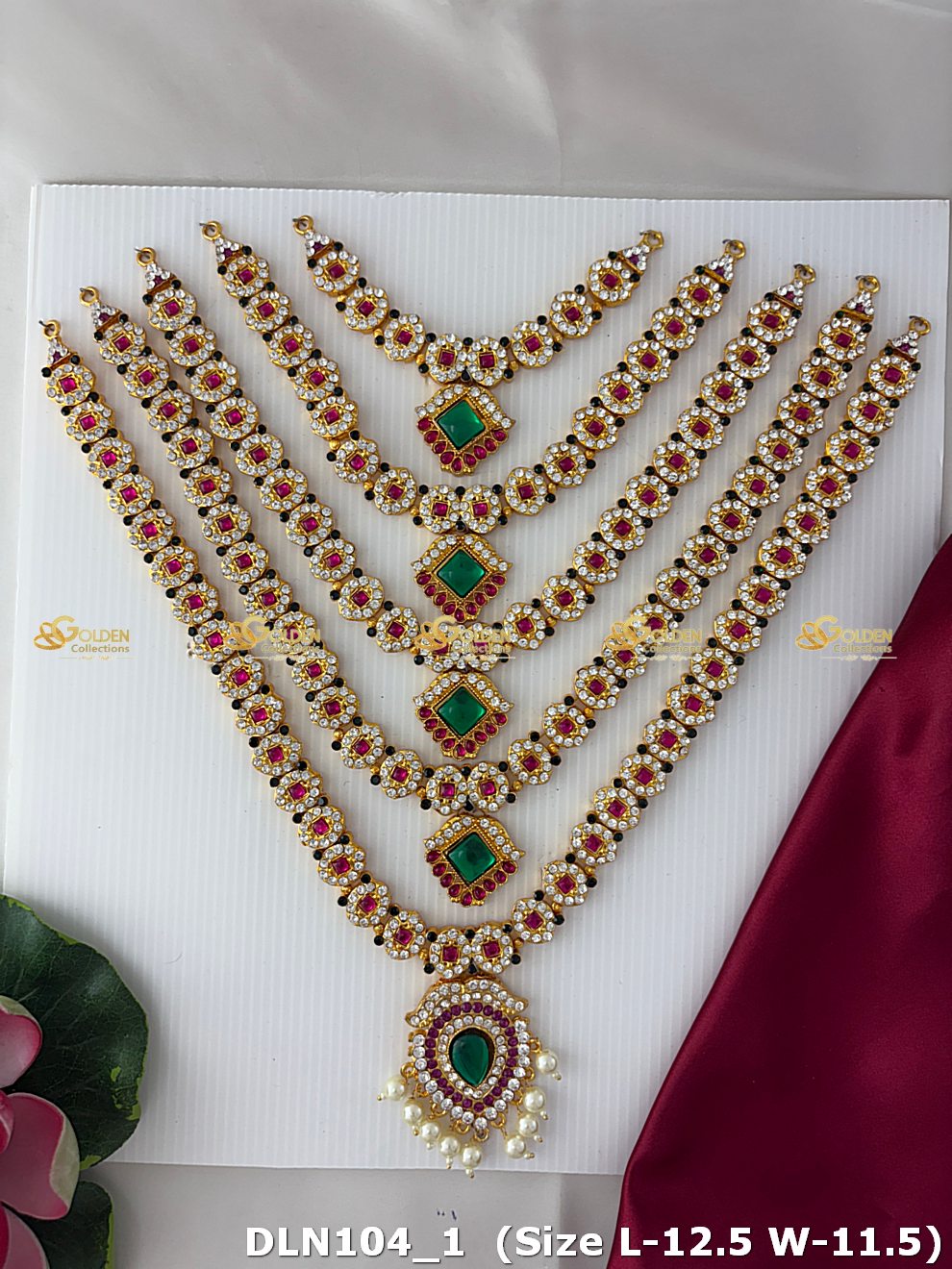 Enchanting Divine Long Haram Radiant Goddess Lakshmi Dln 104_1