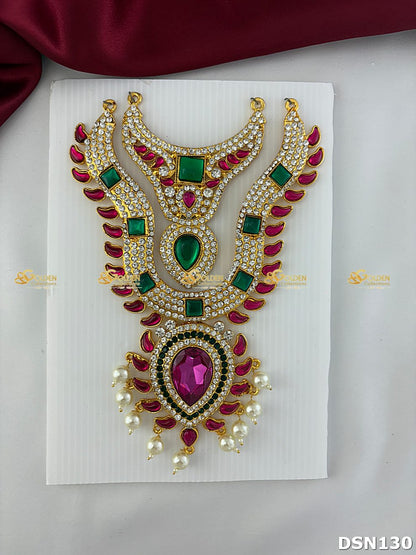 Goddess Chest Necklace DSN130 for Venkateshwara and goddess idol chest alankaram image 1