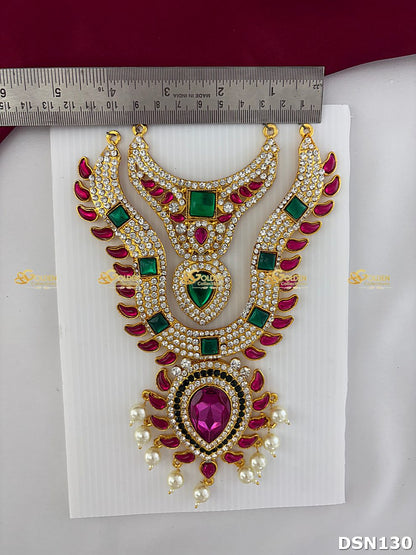 Goddess Chest Necklace DSN130 for Venkateshwara and goddess idol chest alankaram image 3