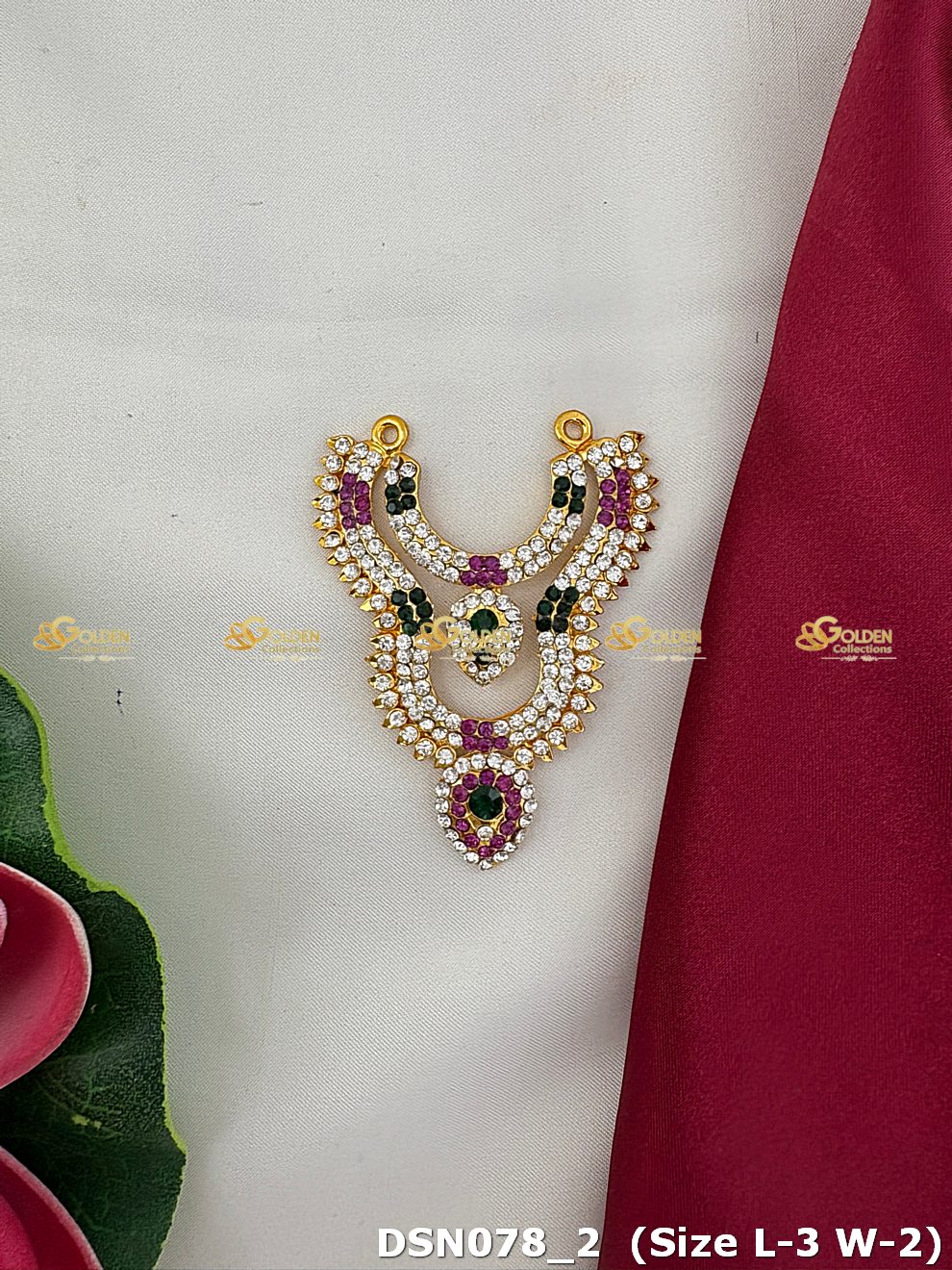 Goddess Chest Necklace DSN078 for Venkateshwara and goddess idol chest alankaram image 1