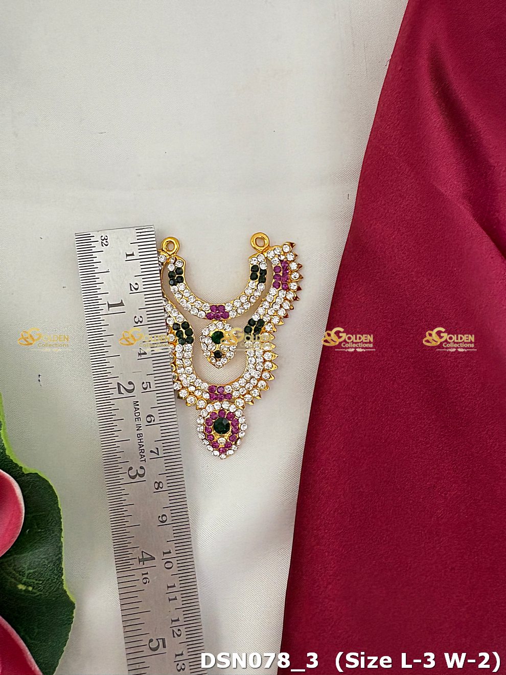 Goddess Chest Necklace DSN078 for Venkateshwara and goddess idol chest alankaram image 3