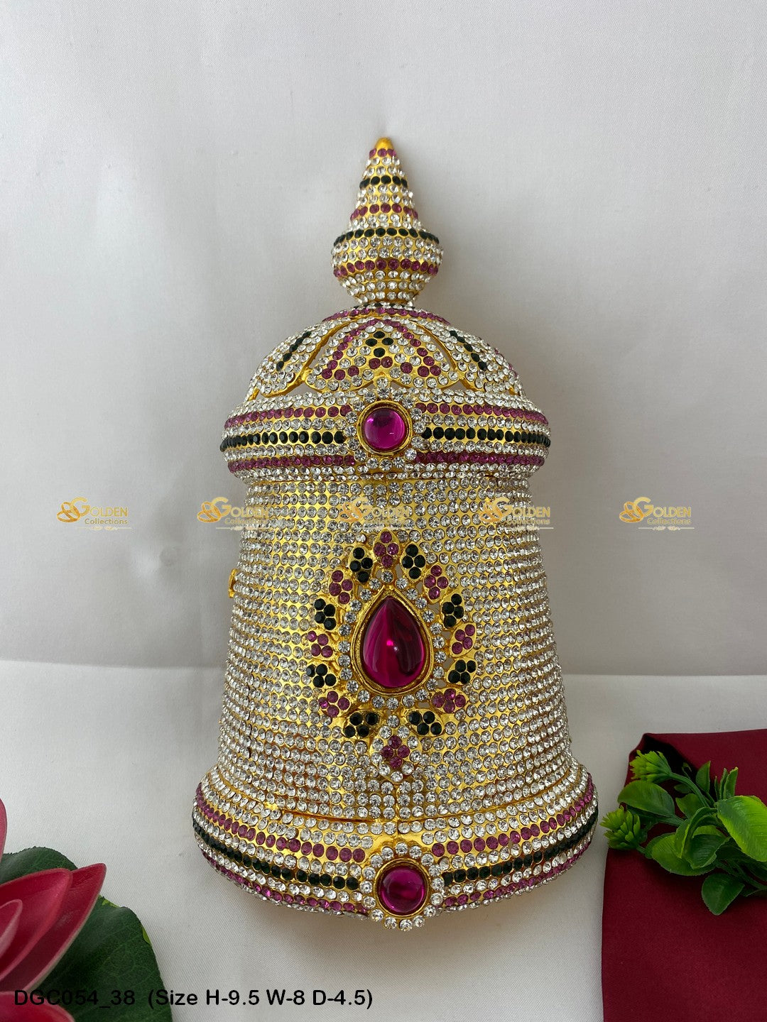 Exquisite God Goddess Crown Goldencollections Size: 9.5 X 8 X 4.75, Color: Multi, Style: Half Round Image 38
