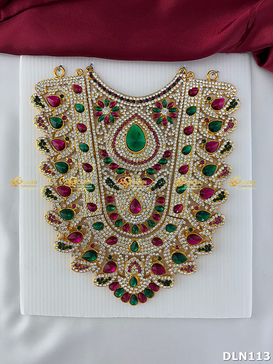 Deity Chest Long Haram Set DLN113 for Venkateshwara and goddess idol chest alankaram image 1