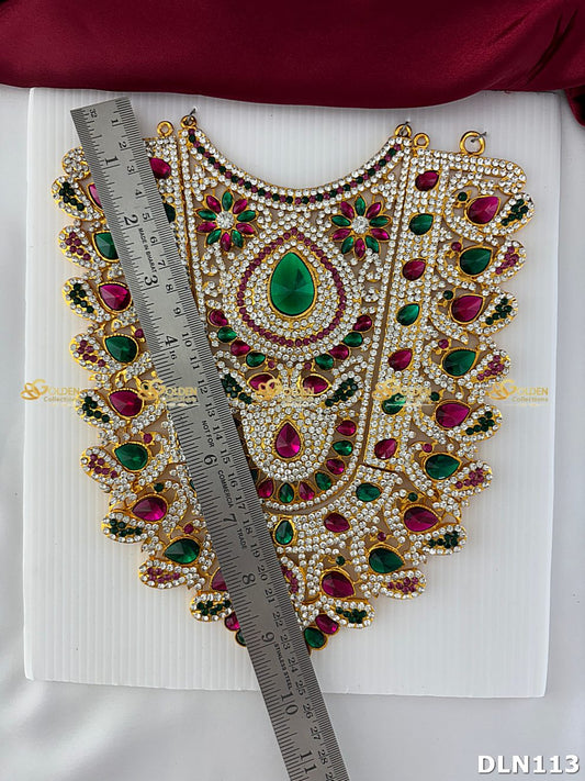 Deity Chest Long Haram Set DLN113 for Venkateshwara and goddess idol chest alankaram image 2