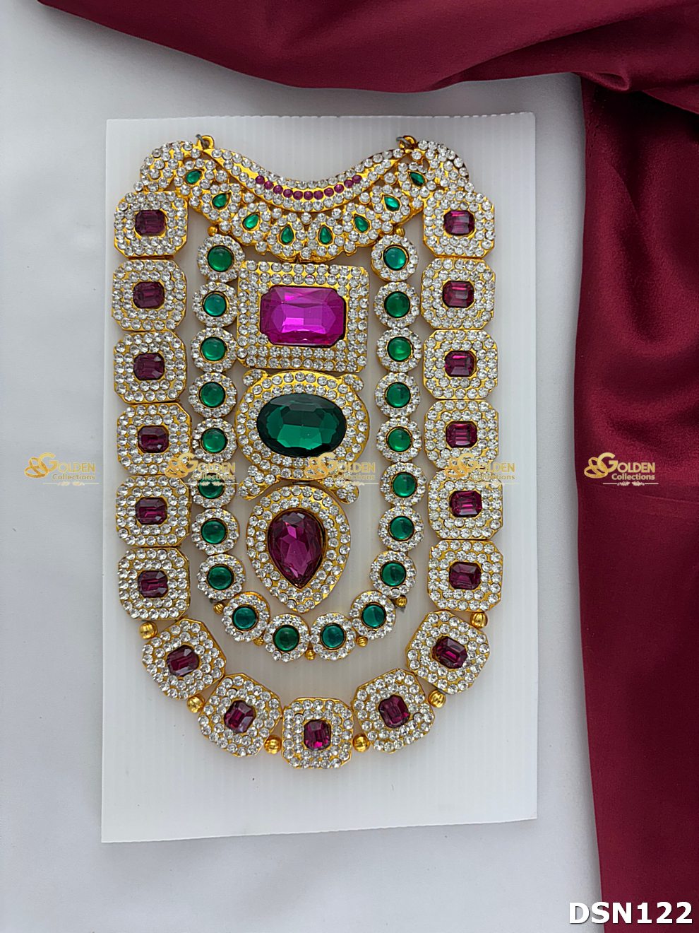 Goddess Chest Necklace DSN122 for Venkateshwara and goddess idol chest alankaram image 1