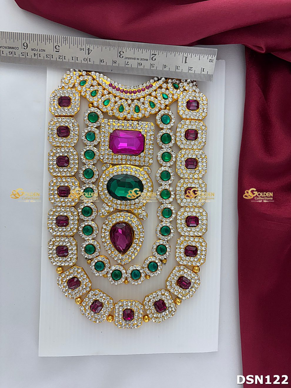 Goddess Chest Necklace DSN122 for Venkateshwara and goddess idol chest alankaram image 3