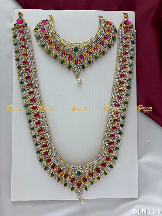 Lakshmi / Amman 2 Step Long Haram DLN114 deity long haram image 1