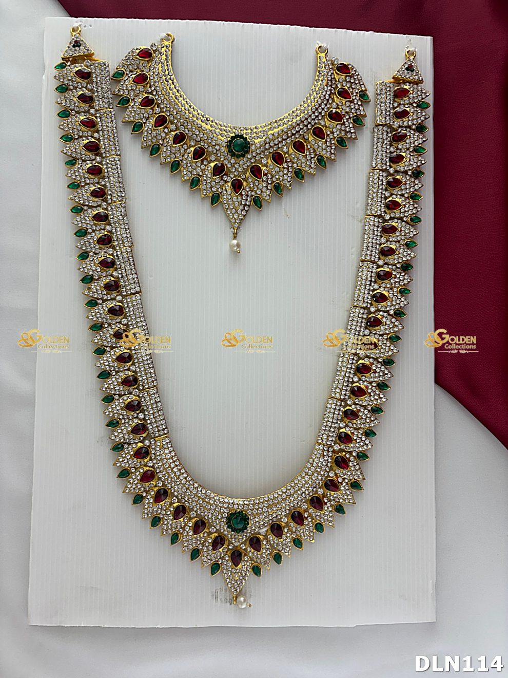 Lakshmi / Amman 2 Step Long Haram DLN114 deity long haram image 4