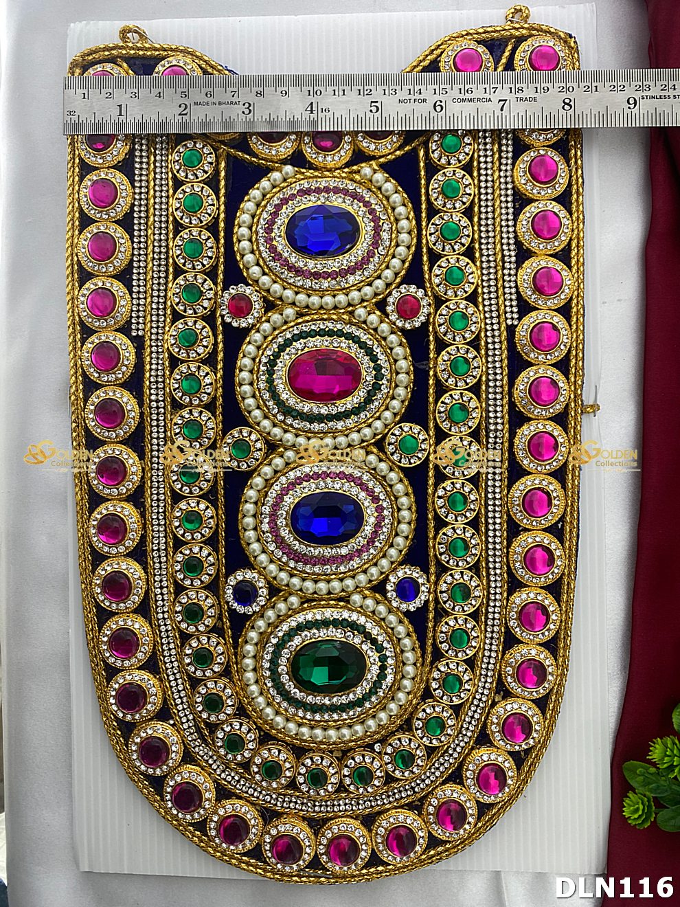 Deity Chest Long Haram DLN116 for Venkateshwara and goddess idol chest alankaram image 1