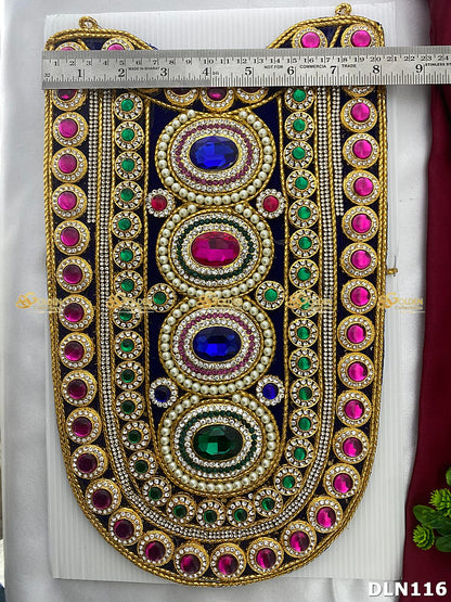 Deity Chest Long Haram DLN116 for Venkateshwara and goddess idol chest alankaram image 1
