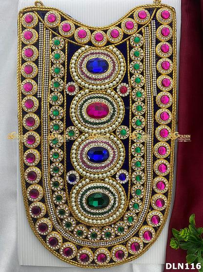 Deity Chest Long Haram DLN116 for Venkateshwara and goddess idol chest alankaram image 2