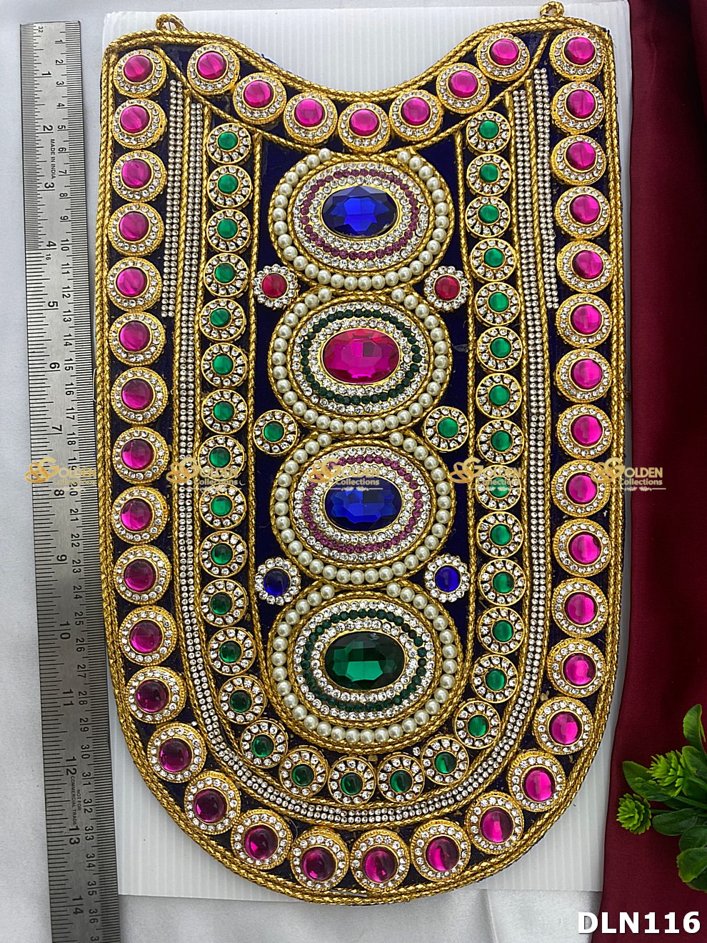 Deity Chest Long Haram DLN116 for Venkateshwara and goddess idol chest alankaram image 3