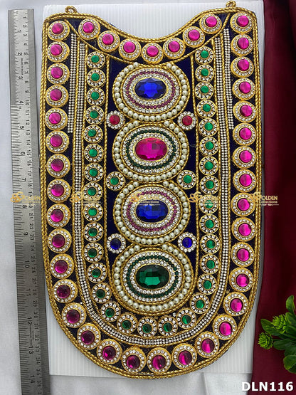 Deity Chest Long Haram DLN116 for Venkateshwara and goddess idol chest alankaram image 3