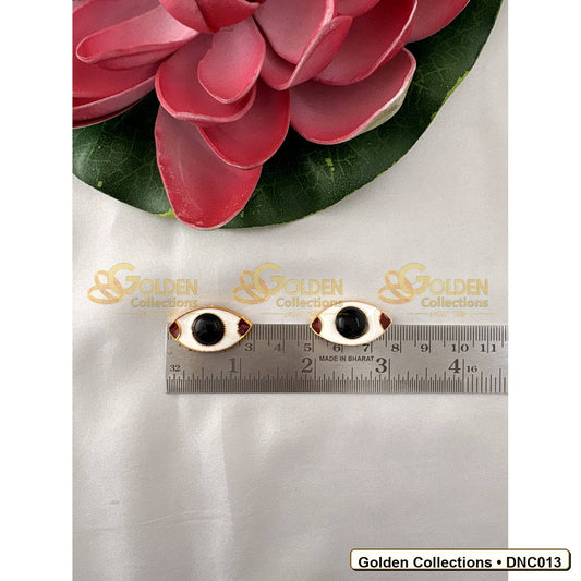 Front view of Gold-Tone Deity Eyes for God Idols 1 x 0.50 inches DNC013 from Golden Collections