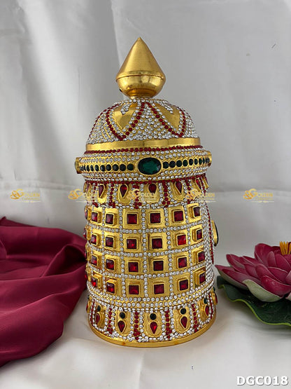 Temple jewellery mukut for Lord Venkateswara idols