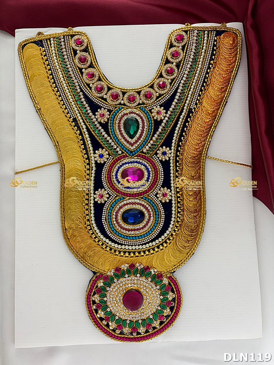 Goddess Chest Long Haram Set DLN119 for Venkateshwara and goddess idol chest alankaram image 2