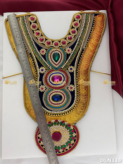 Goddess Chest Long Haram Set DLN119 for Venkateshwara and goddess idol chest alankaram image 3