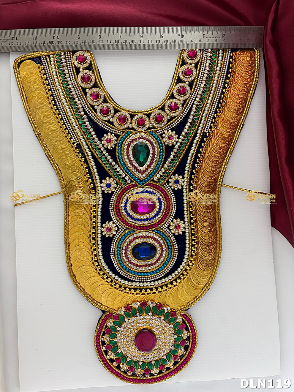 Goddess Chest Long Haram Set DLN119 for Venkateshwara and goddess idol chest alankaram image 1