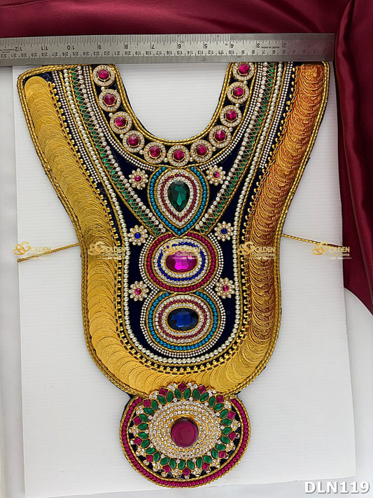 Goddess Chest Long Haram Set DLN119 for Venkateshwara and goddess idol chest alankaram image 1