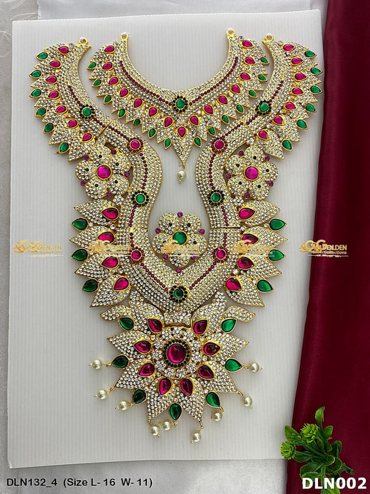 Goddess Chest Long Haram Set DLN002 for Venkateshwara and goddess idol chest alankaram image 1