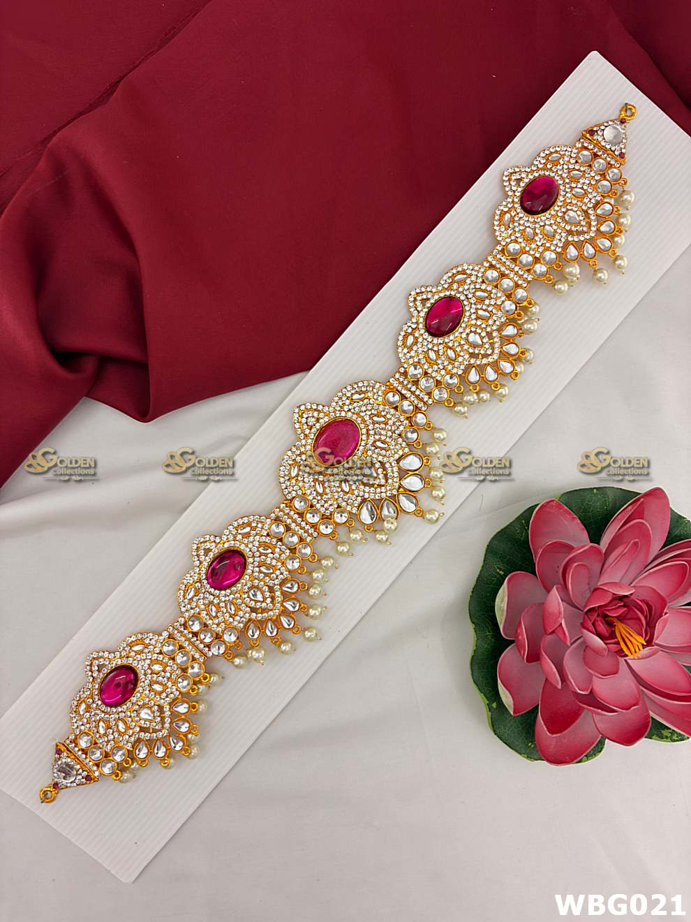 Deity Vaddanam Waist Belt with Stone Work WBG-021