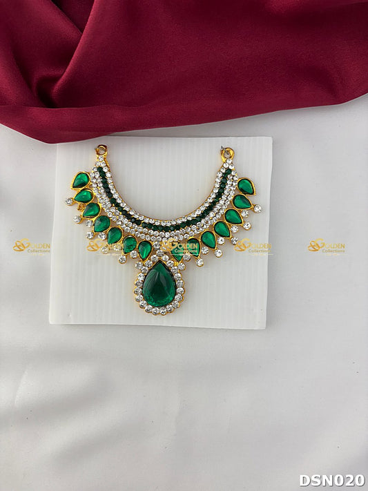 Deity Green 1 Step Short Necklace DSN020 deity short necklace image 1