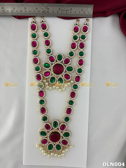 Lakshmi / Amman 2 Step Long Haram DLN004 deity long haram image 2