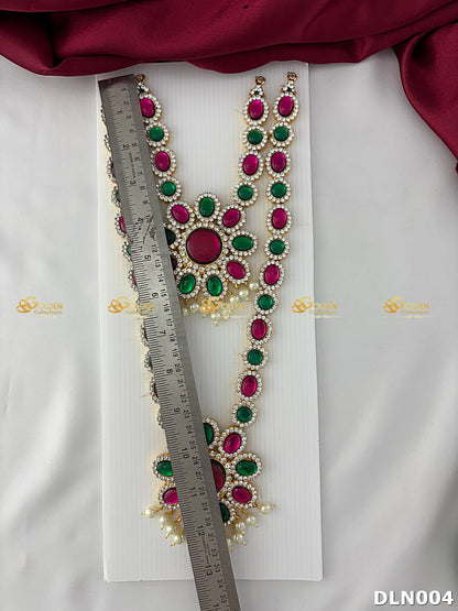 Lakshmi / Amman 2 Step Long Haram DLN004 deity long haram image 3