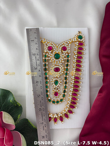 Goddess Chest Necklace DSN085 for Venkateshwara and goddess idol chest alankaram image 3