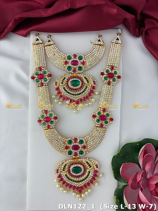 Goddess Lakshmi Divine Jewellery Set Dln 122_1