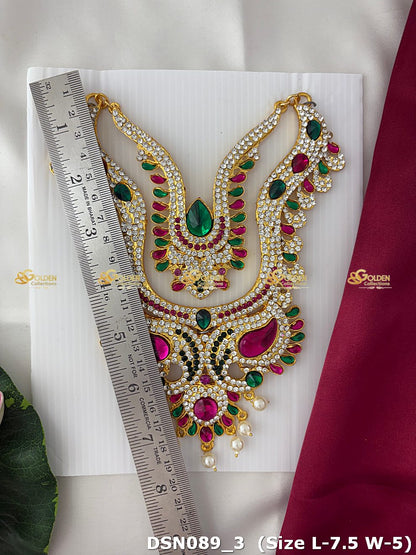Lakshmi / Amman Chest Necklace DSN089 for Venkateshwara and goddess idol chest alankaram image 3