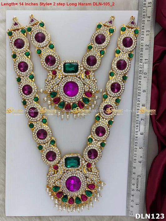 Lakshmi / Amman 2 Step Long Haram DLN123 deity long haram image 2