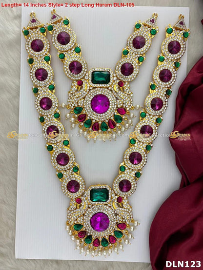 Lakshmi / Amman 2 Step Long Haram DLN123 deity long haram image 1