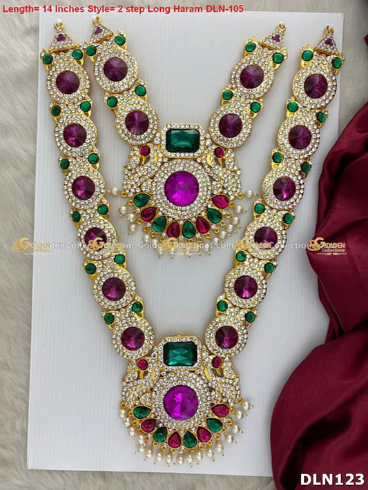 Lakshmi / Amman 2 Step Long Haram DLN123 deity long haram image 1