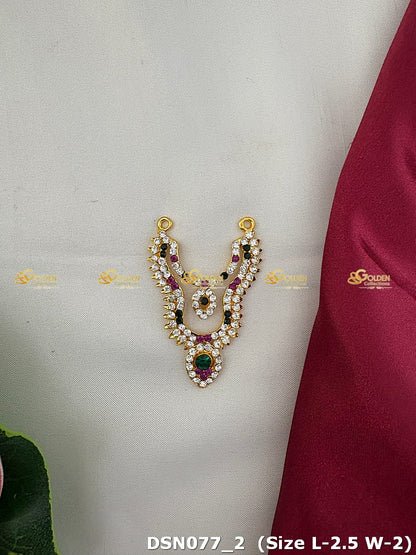 goddess lakshmi elegant short necklace dsn 077_1