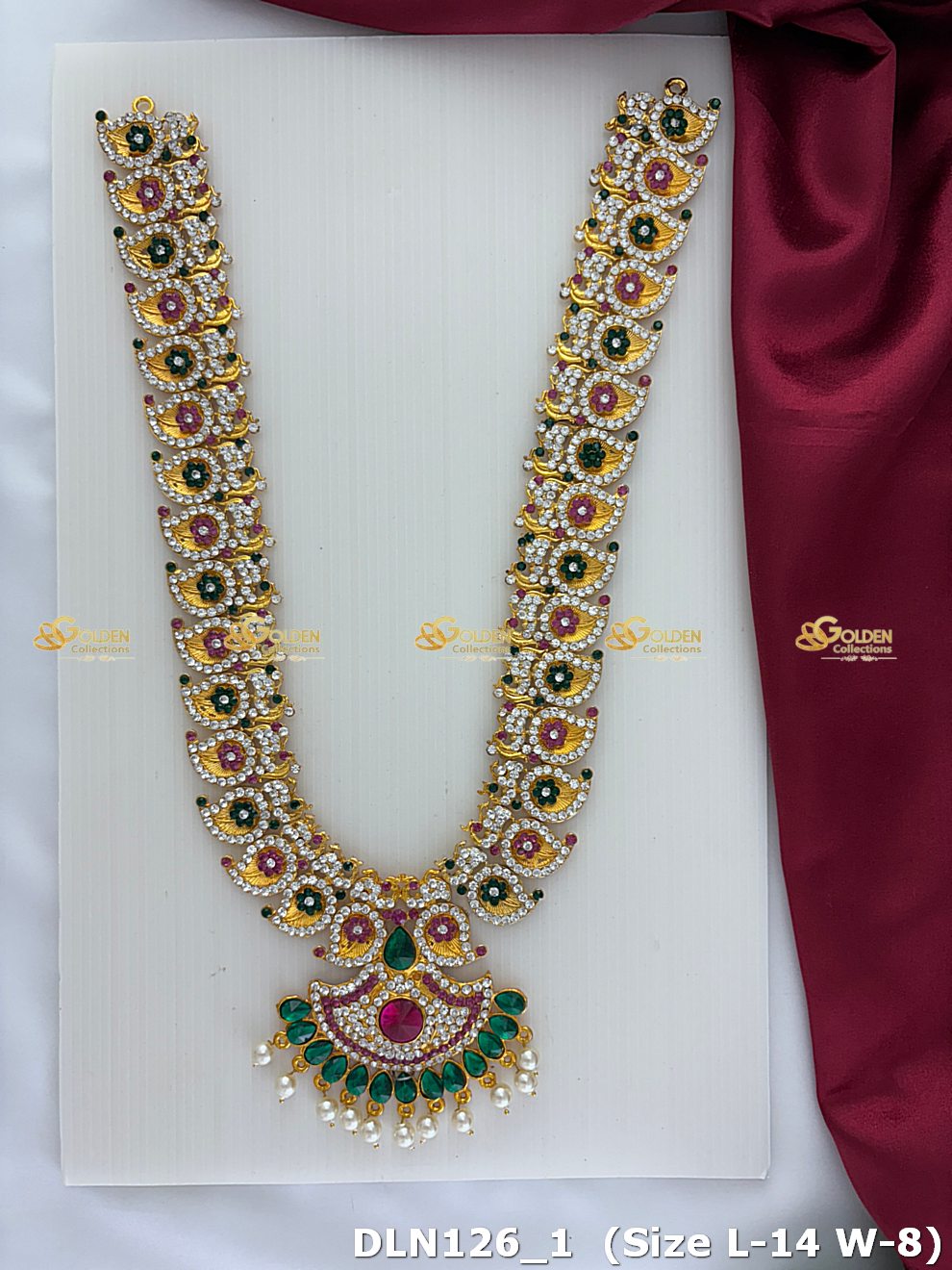 Goddess Lakshmi Long Necklace For Pujas Dln 126_1
