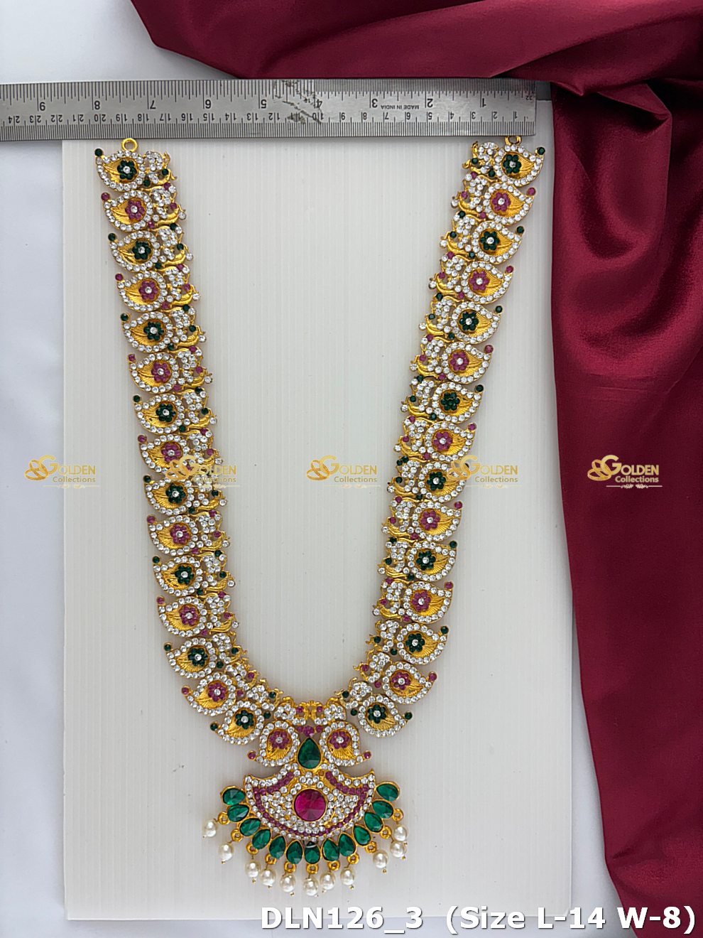 Goddess Lakshmi Long Necklace For Pujas Dln 126_3