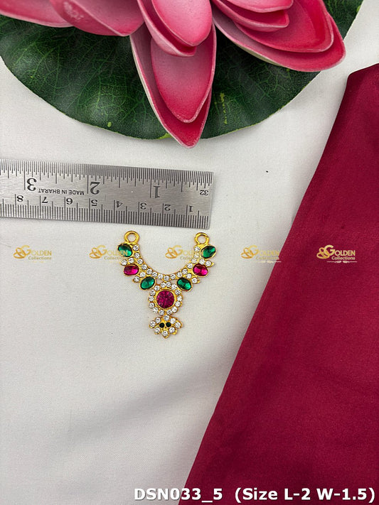 goddess lakshmi short necklace goldencollections dsn 033_2