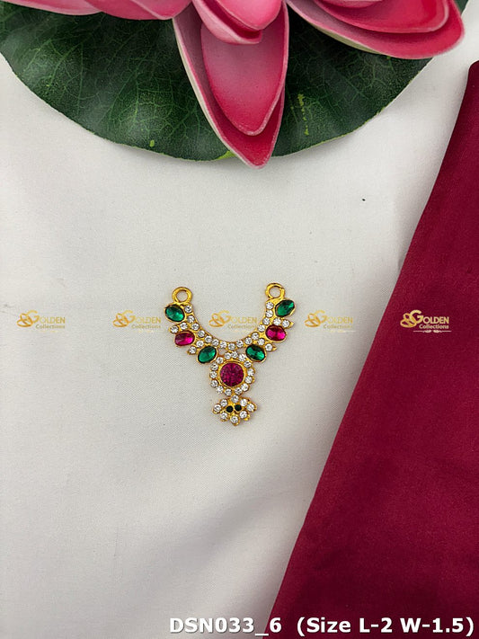 goddess lakshmi short necklace goldencollections dsn 033_1