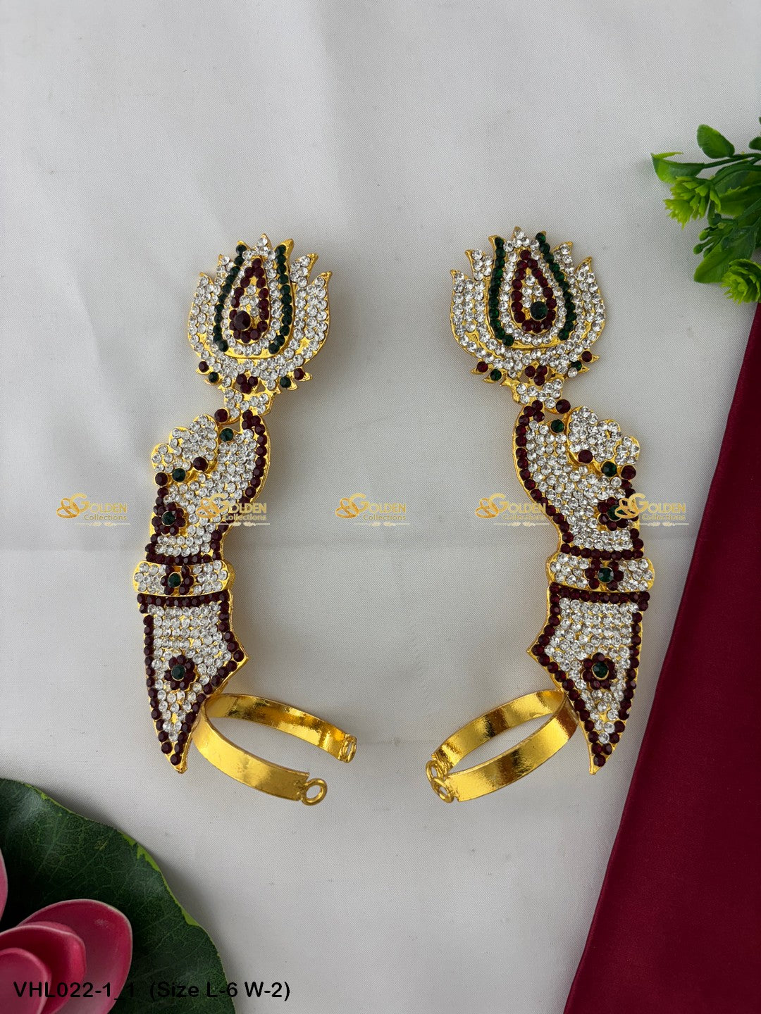 Varalakshmi Lotus Hands 6 in VHL022 deity hastham padam for idol alankaram image 4
