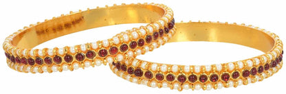 Traditional Classical Dance Gold-Plated Bharatanatyam Bangles Goldencollections
