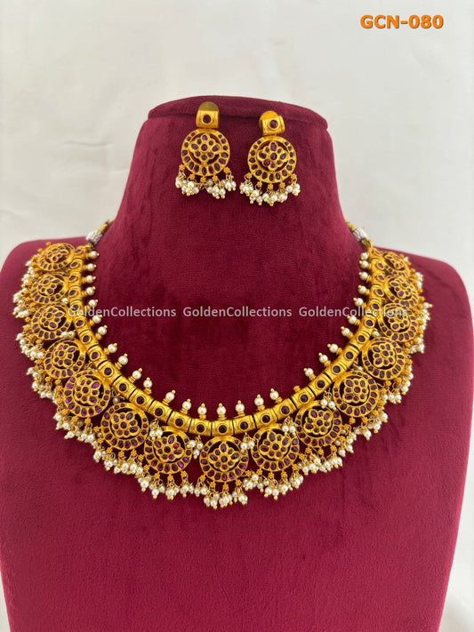 Gold Plated Bead Necklace : New Fashion Necklace Set GoldenCollections 